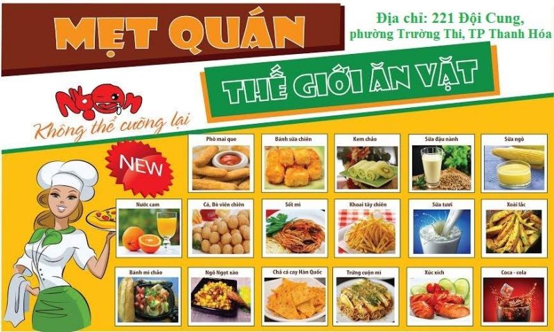 Một số món ăn vặt tại Mẹt quán