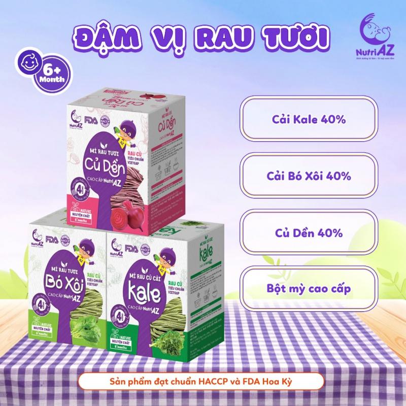 Mì Ăn Dặm Rau Củ Cao Cấp NutriAZ