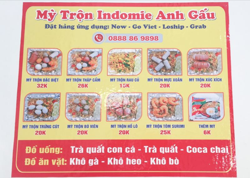 Mì Trộn Indomie Anh Gấu