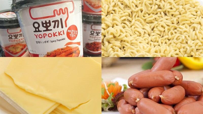 Mì trộn tokbokki sốt cay