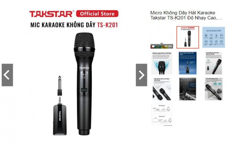 Micro không dây karaoke Takstar TS-K201