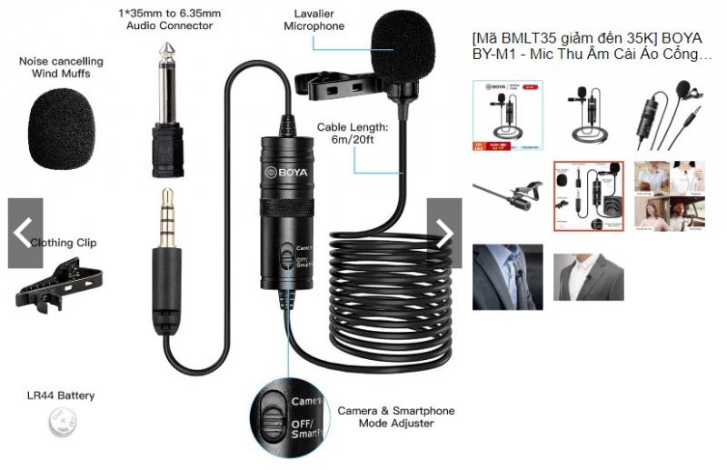 Micro thu âm BOYA BY-M1