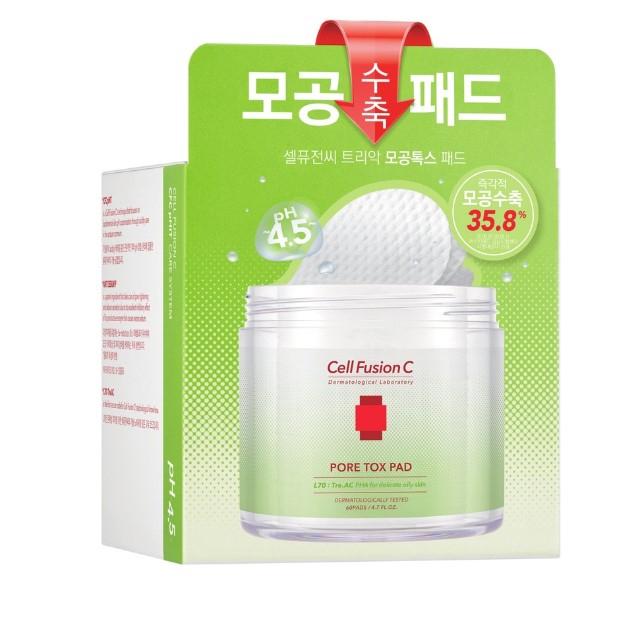 Miếng bông tẩy da chết, se khít chân lông Cell Fusion C Pore Tox Pad