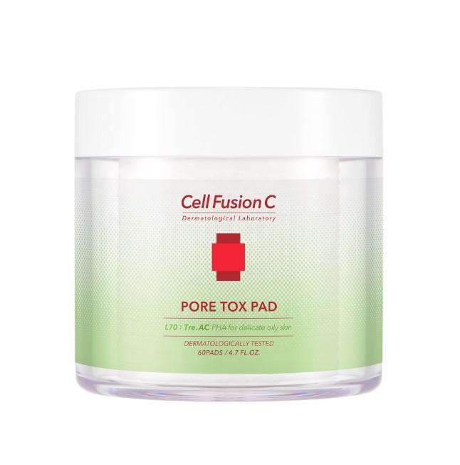 Miếng bông tẩy da chết, se khít chân lông Cell Fusion C Pore Tox Pad