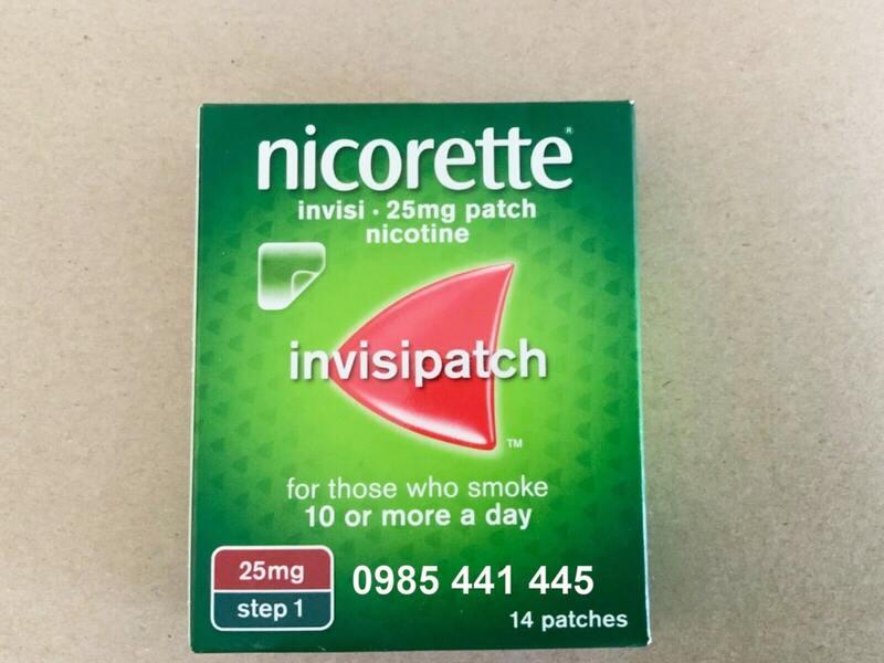 Miếng dán cai thuốc lá Nicorette Step 1