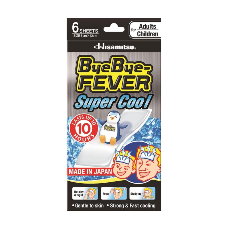 Miếng dán hỗ trợ hạ sốt Hisamitsu Bye Bye - Fever Super Cool