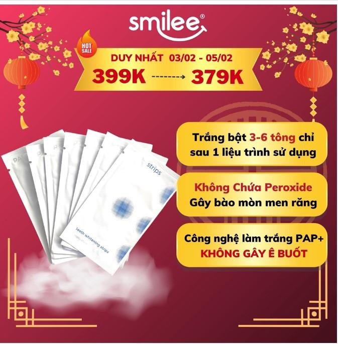 Miếng dán làm trắng răng Smilee