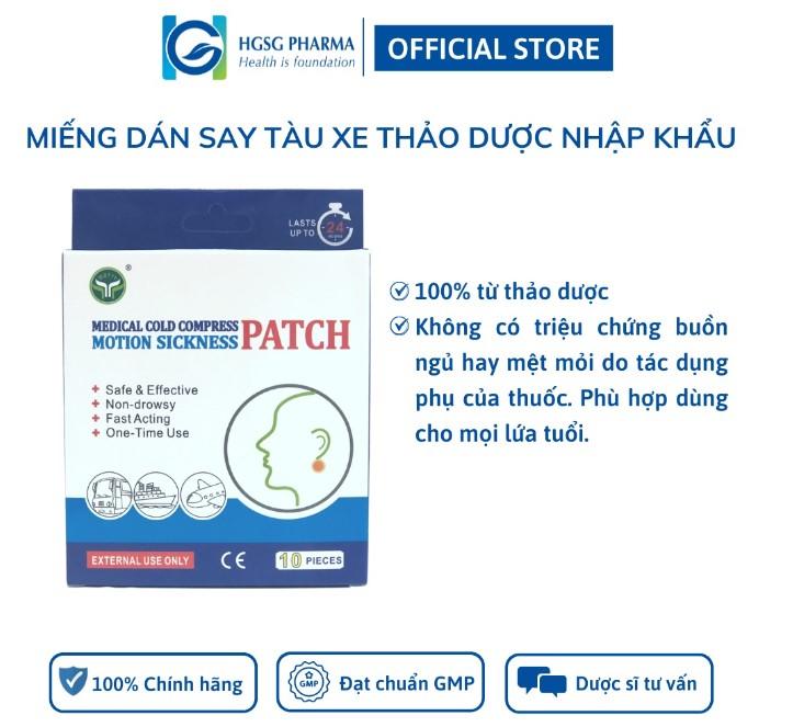 Miếng dán say tàu xe HGSG Pharma