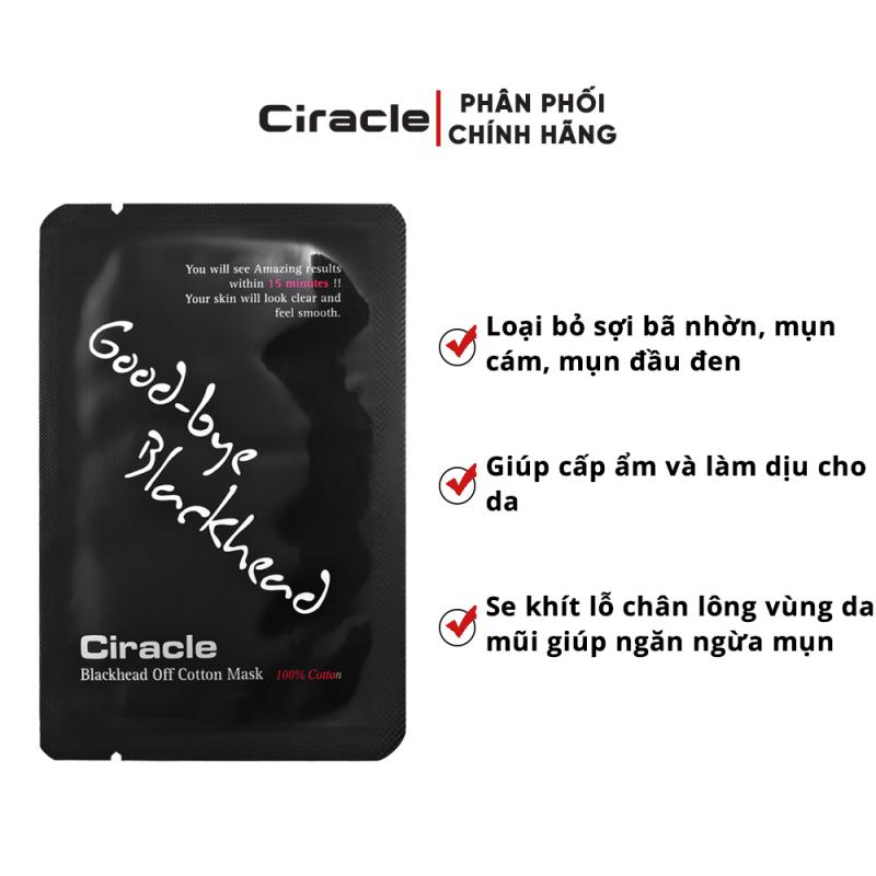 Miếng mặt nạ đẩy mụn đầu đen Ciracle Goodbye Blackhead