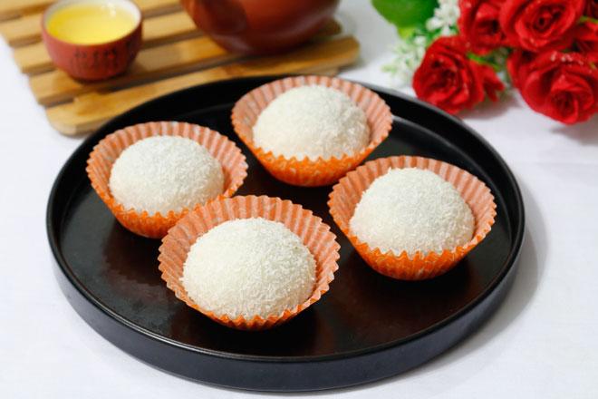 Mochi nhân đậu xanh dừa