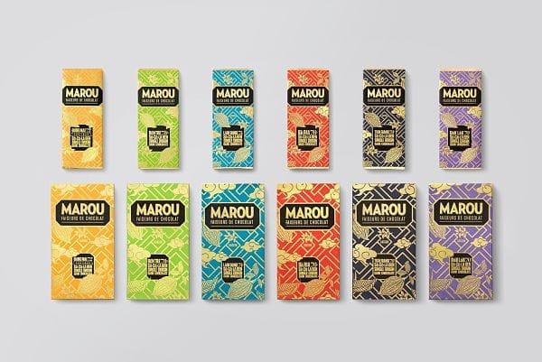 Socola Marou với kích thước và 5 loại khác nhau