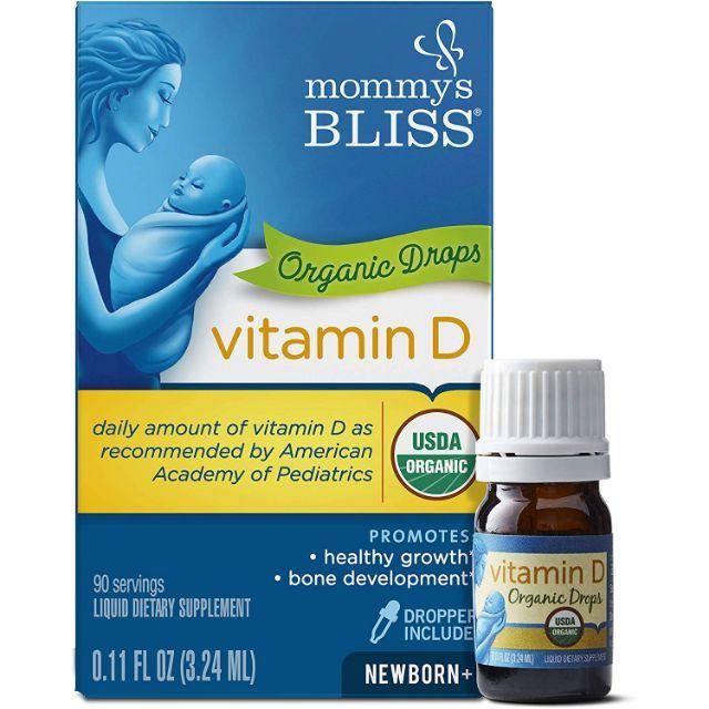Vitamin D hữu cơ cho bé Mommy Bliss Vitamin D Organic Drops 3.24ml