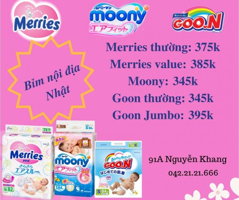 Những mặt hàng ở Momo Kids Shop được ưa chuộng