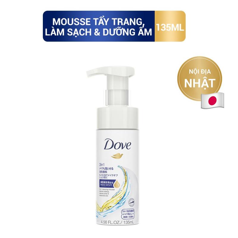 Mousse rửa mặt 3 trong 1 Dove giúp tẩy trang, làm sạch lỗ chân lông & dưỡng ẩm cho da