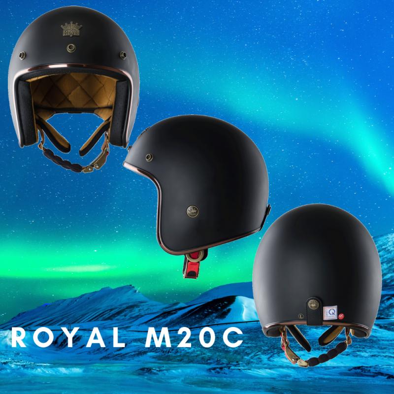Mũ bảo hiểm 3/4 Royal M20C