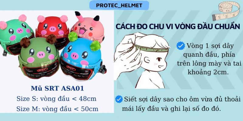 Mũ bảo hiểm cho bé SRT ASA01