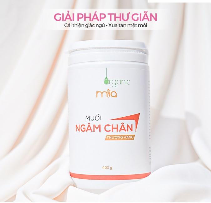 Muối ngâm chân lưu thông máu huyết, ngủ ngon Mía Organic