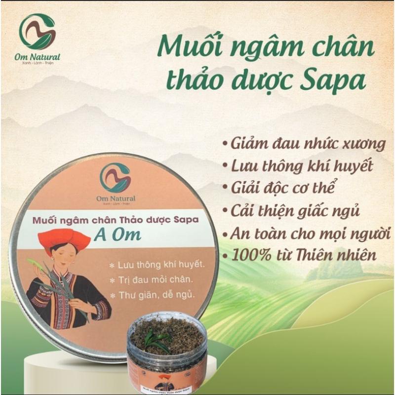 Muối ngâm chân thảo dược Dao Đỏ lưu thông máu A Om