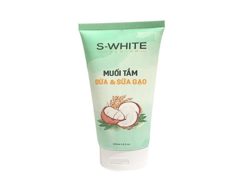 Muối tắm sữa dừa và sữa gạo S-White