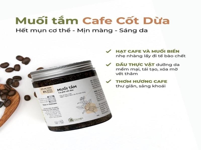 Muối tắm cà phê cốt dừa Cỏ Mềm