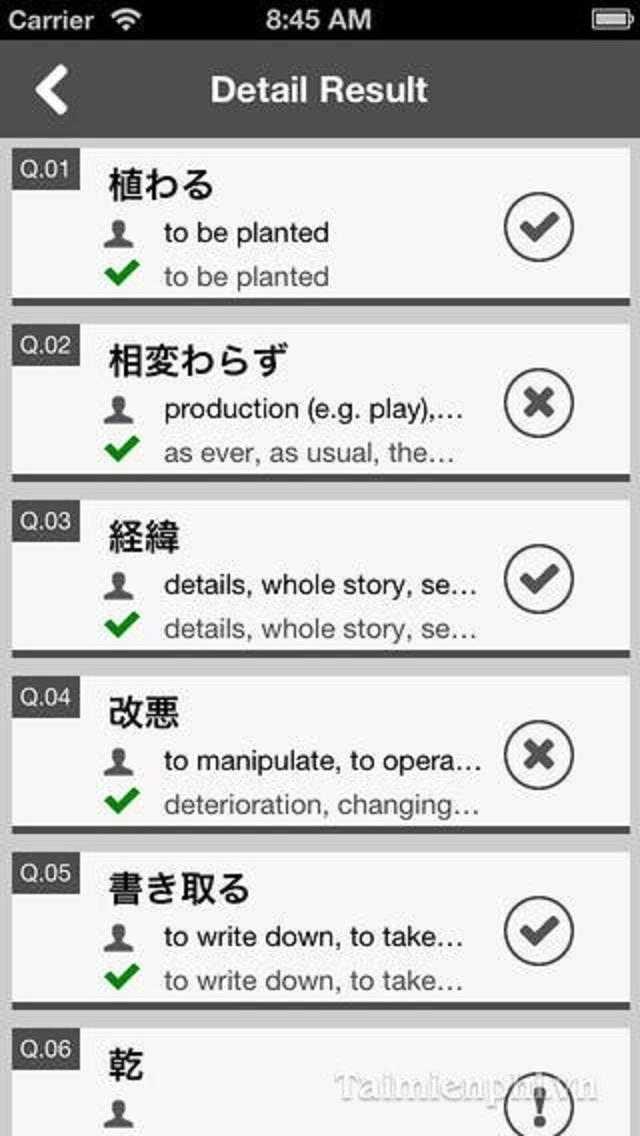 Phần mềm này giúp những người đang học tiếng Nhật trình độ N1 có thể học ngữ pháp một cách hiệu quả