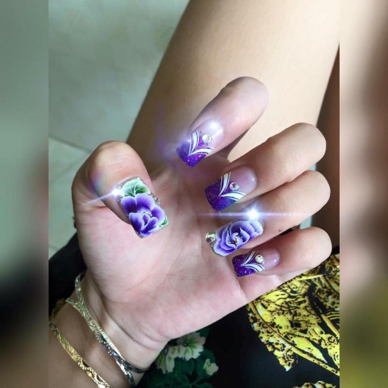 Nail vẽ cọ bản tinh tế