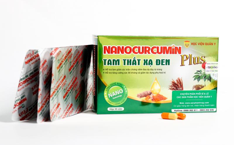 Nano curcumin tam thất xạ đen Plus