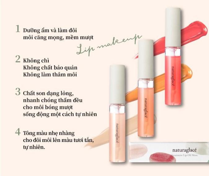 Son dưỡng có màu Naturaglacé Treatment Lip Oil