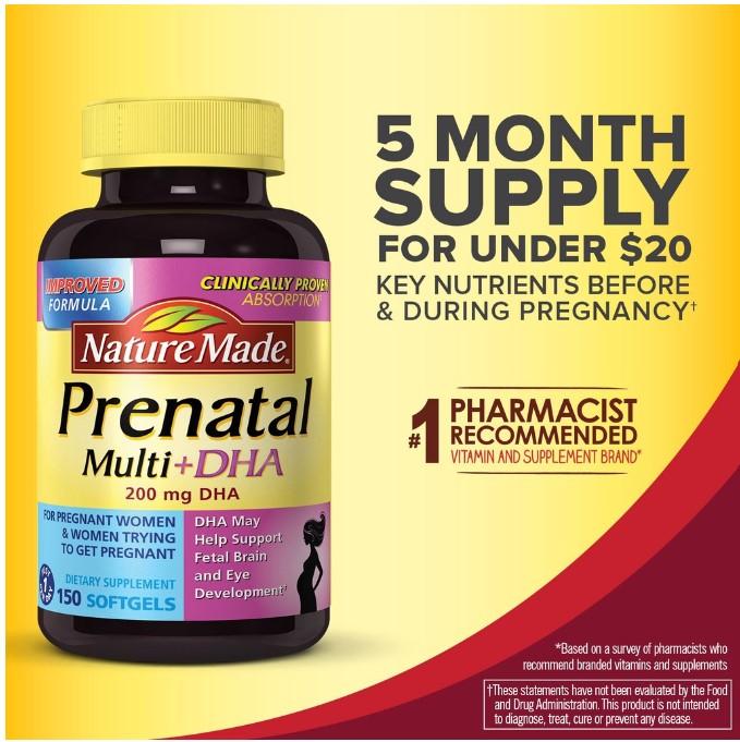 Nature Made Prenatal Multi + DHA