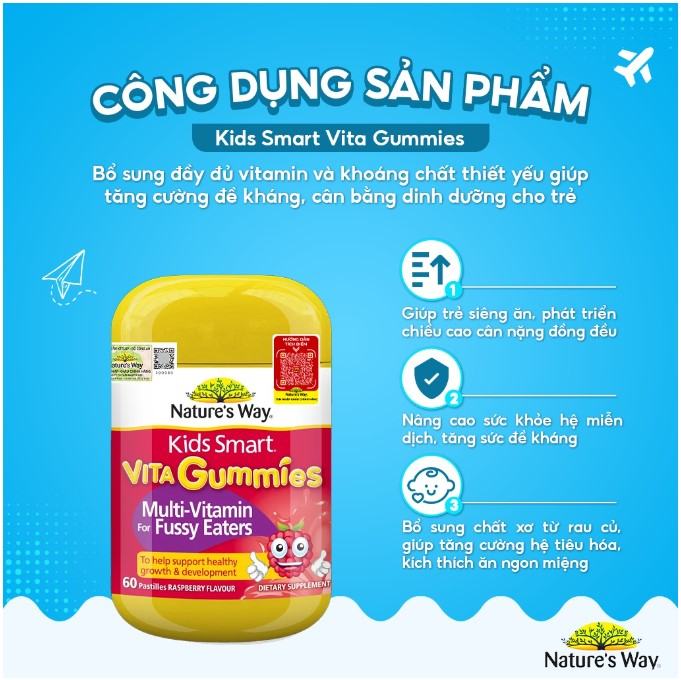 Kẹo Nature’s Way Kids Smart Vita Gummies Multi Vitamin