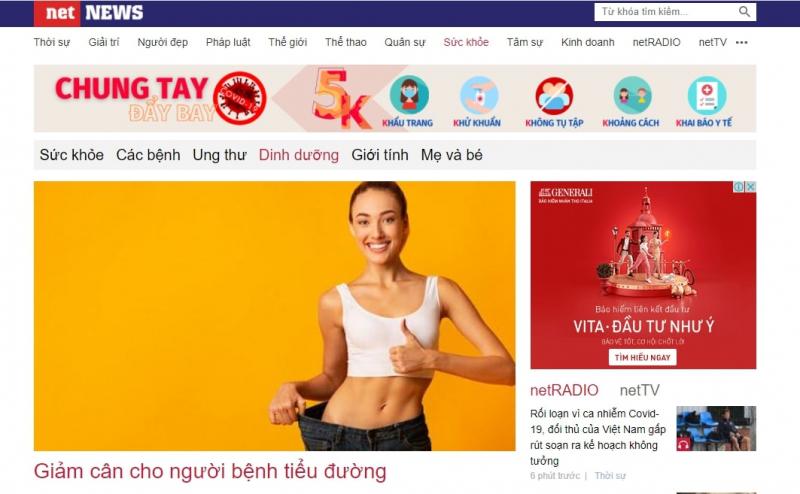 Chuyên mục dinh dưỡng trong Net News