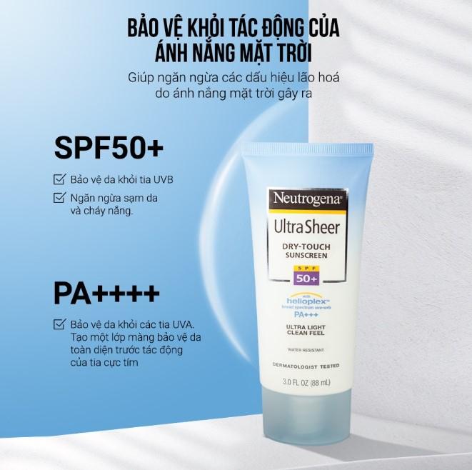 Neutrogena Ultra Sheer Dry-Touch Sunscreen SPF 50