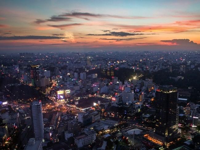 Thành phố Hồ Chí Minh nhìn từ tòa nhà cao nhất Bitexco - Nguồn: Sưu tầm