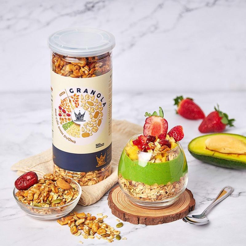 Ngũ cốc ăn kiêng vua yến mạch Granola Healthy siêu hạt