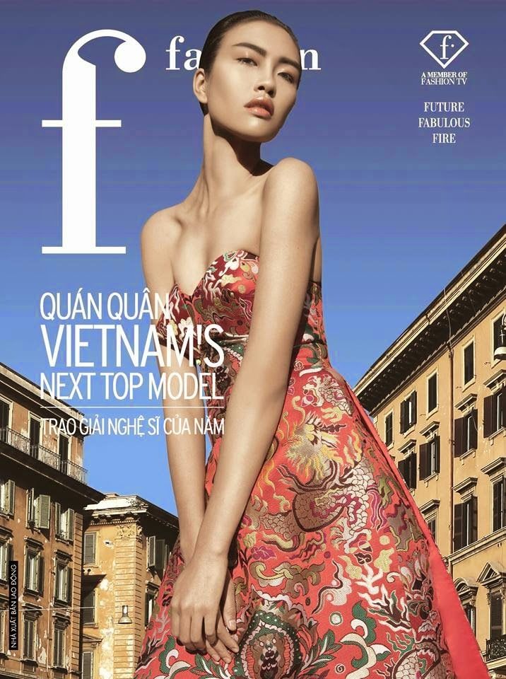 Xuất hiện trên bìa tạp chí F Fashion sau khi trở thành quán quân VietNam's Next Top Model.