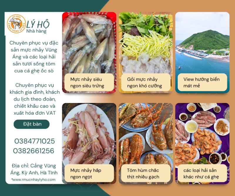 Nhà Hàng Mực Nhảy Lý Hộ Vũng Áng Hà Tĩnh