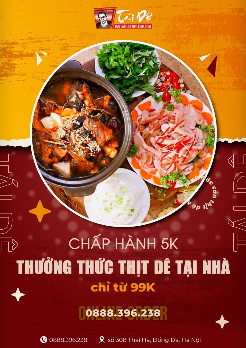 Nhà hàng Tài Dê - Dê tươi ẩm thực Hà Thành