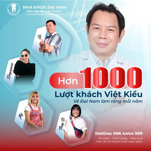 Nha khoa Đại Nam đội ngũ Bác sĩ giỏi, chuyên sâu, nhiều năm kinh nghiệm