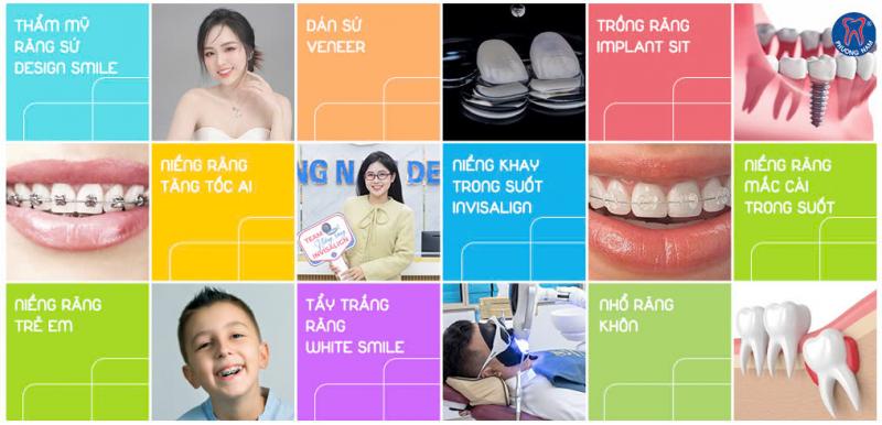 Danh sách các dịch vụ chính tại Nha khoa Phương Nam