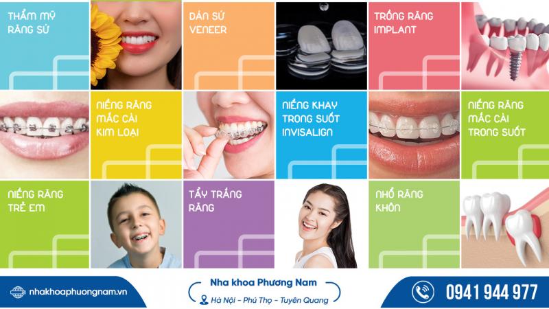Các dịch vụ nổi bật tại Nha khoa Phương Nam