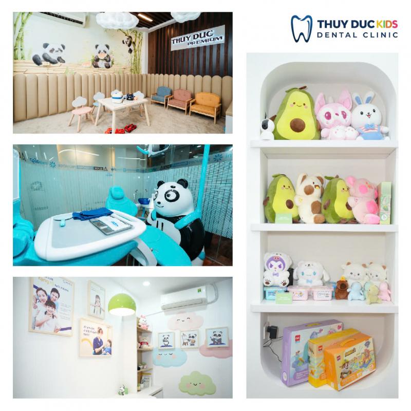 Thúy Đức Kids là không gian nha khoa dành riêng cho bé với thiết kế thân thiện, chương trình tích điểm đổi quà hấp dẫn.