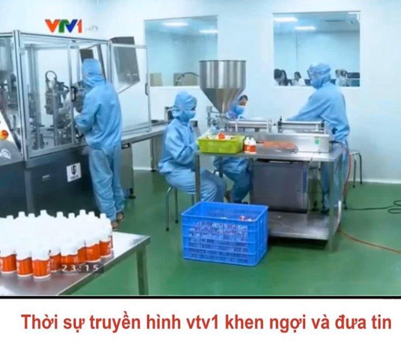 Nhà máy Dược Mỹ phẩm Quốc tế Koreađược thời sự truyền hình VTV1 khen ngợi và đưa tin