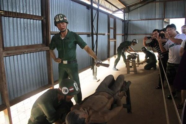 Phu Quoc Prison displays wartime torture model
