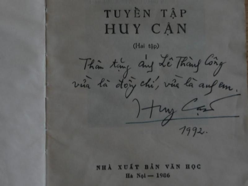 Bút ký nhà thơ Huy Cận