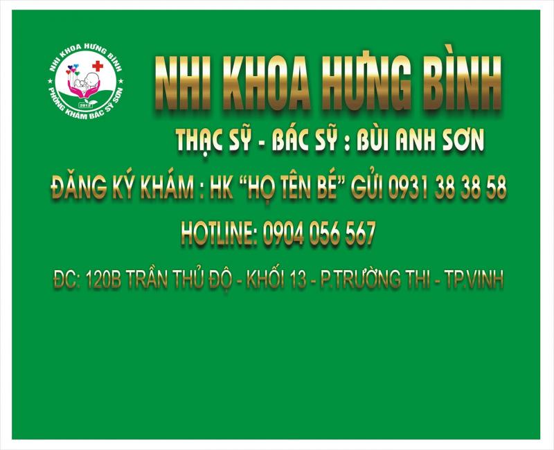Nhi khoa HƯNG BÌNH - PK Bs Sơn