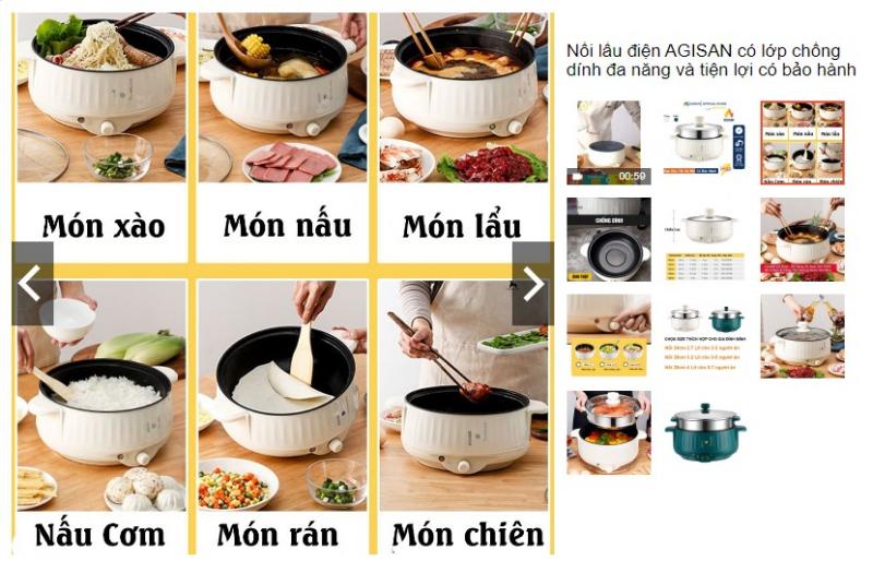 Nồi lẩu điện đa năng AGISAN