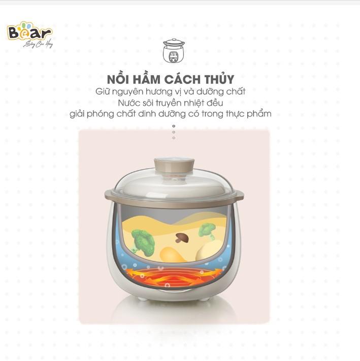 Nồi nấu chậm 0,8L Bear