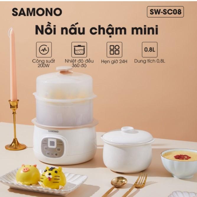 Nồi nấu chậm đa năng 4in1 Samono SW-SC08