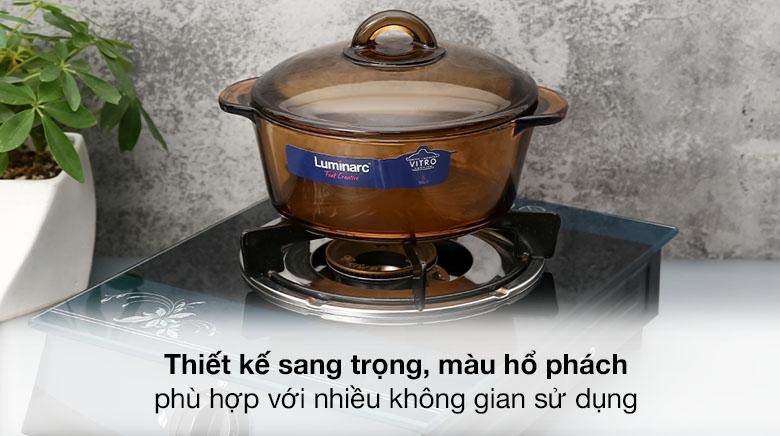 Nồi thủy tinh 1.5L Luminarc Amberline Granite