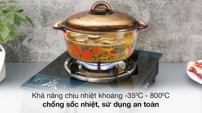 Nồi thủy tinh 1.5L Luminarc Amberline Granite